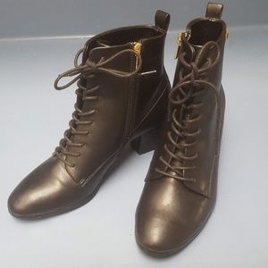 SOLD Calvin Klein Kylene Black Ankle Boots Sz 8